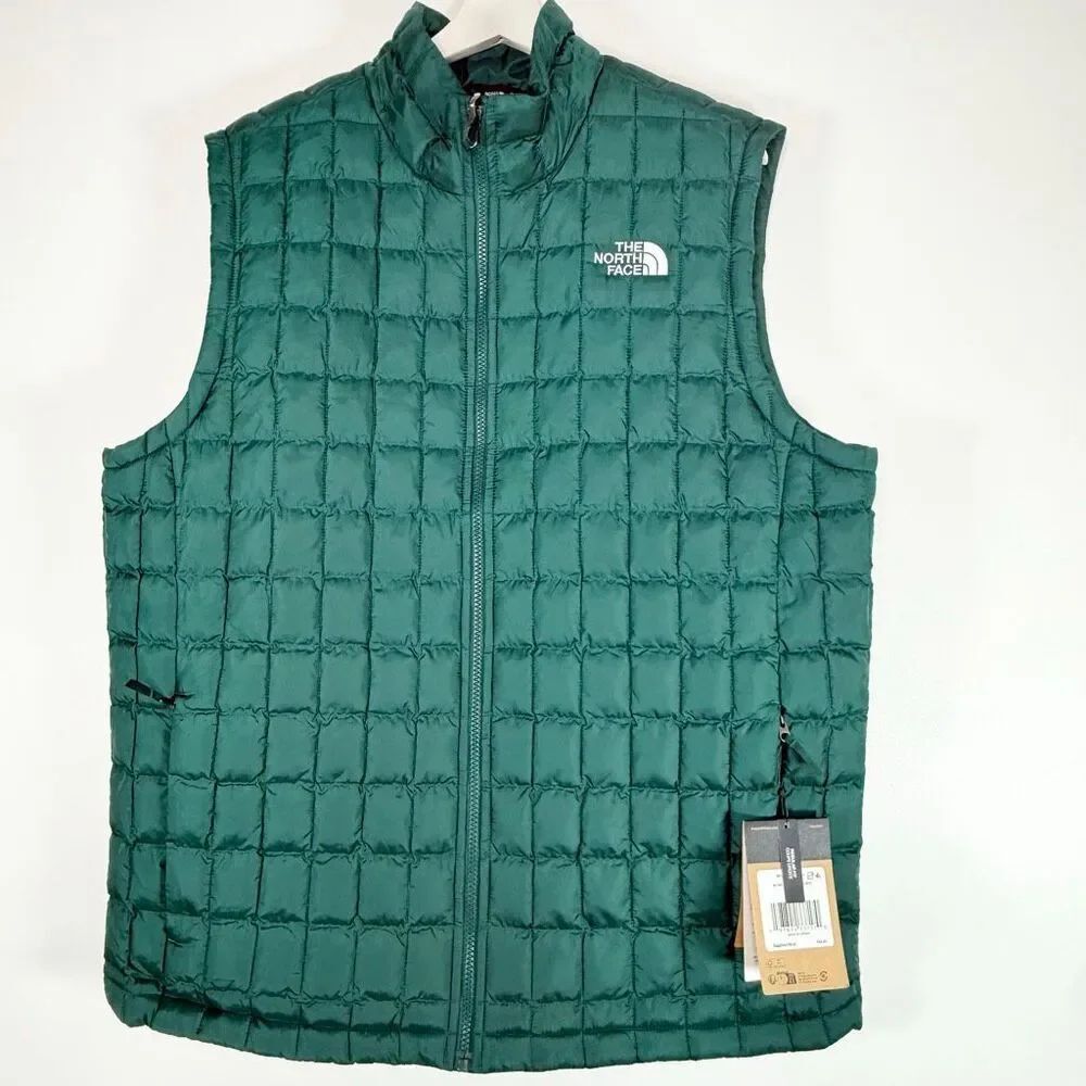 The North Face Men’s Thermal Insulation Vest in Deep Nori/Siren Green Puffer US